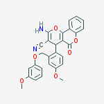 2-amino-4-[4-methoxy-2-[(3-methoxyphenoxy)methyl]phenyl]-5-oxo-4h-pyrano[3,2-c]chromene-3-carbonitrile