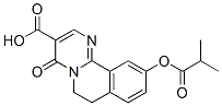 4H-Pyrimido[2,1-a]isoquinoline-3-carboxylic  acid,  6,7-dihydro-10-(2-methyl-1-oxopropoxy)-4-oxo-