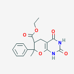 ETHYL 2,4-DIHYDROXY-7-METHYL-7-PHENYL-6,7-DIHYDRO-5H-PYRANO[2,3-D]PYRIMIDINE-6-CARBOXYLATE