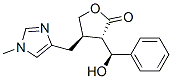 2(3H)-Furanone, dihydro-3-((S)-hydroxyphenylmethyl)-4-((1-methyl-1H-im idazol-4-yl)methyl)-, (3S,4R)-