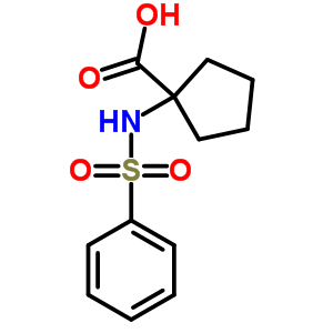 1-[(phenylsulfonyl)amino]cyclopentanecarboxylic acid