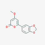 6-(1,3-benzodioxol-5-yl)-4-methoxy-2H-pyran-2-one