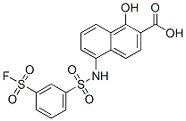 5-[[[3-(fluorosulphonyl)phenyl]sulphonyl]amino]-1-hydroxy-2-naphthoic acid