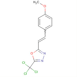 1,3,4-Oxadiazole, 2-[2-(4-methoxyphenyl)ethenyl]-5-(trichloromethyl)-