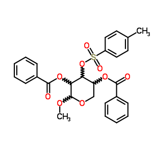 methyl 2,4-di-O-benzoyl-3-O-[(4-methylphenyl)sulfonyl]pentopyranoside