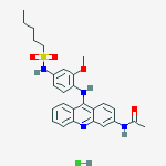 N-[9-({2-methoxy-4-[(pentylsulfonyl)amino]phenyl}amino)acridin-3-yl]acetamide hydrochloride