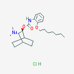 [(2s,3s)-2-(dimethylamino)-3-bicyclo[2.2.2]octanyl] N-(2-heptoxyphenyl)carbamate;hydrochloride