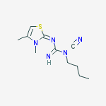 (3e)-1-butyl-1-cyano-3-(3,4-dimethyl-1,3-thiazol-2-ylidene)guanidine
