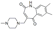 2,5-Dihydro-7,8-dimethyl-4-[(4-methylpiperazino)methyl]-2,5-dioxo-1H-1-benzazepine