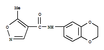 4-Isoxazolecarboxamide,N-(2,3-dihydro-1,4-benzodioxin-6-yl)-5-methyl-