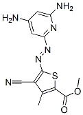 4-Cyano-5-[(4,6-diamino-2-pyridinyl)azo]-3-methyl-2-thiophenecarboxylic acid methyl ester