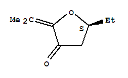 3(2H)-FURANONE,5-ETHYLDIHYDRO-2-(ISOPROPYLIDENE)-,(5S)-