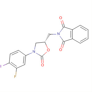 1H-Isoindole-1,3(2H)-dione,2-[[(5S)-3-(3-fluoro-4-iodophenyl)-2-oxo-5-oxazolidinyl]methyl]-