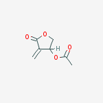 2(3H)-furanone, 4-(acetyloxy)dihydro-3-methylene-