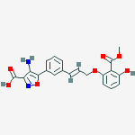 3-Isoxazolecarboxylic acid, 4-amino-5-[3-[(1E)-3-[3-hydroxy-2-(methoxycarbonyl)phenoxy]-1-propen-1-yl]phenyl]-
