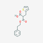 3-oxo-3-(2-phenylethoxy)-2-(thiophen-2-ylmethyl)propanoic acid