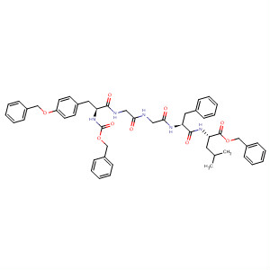 L-Leucine,N-[N-[N-[N-[N-[(phenylmethoxy)carbonyl]-O-(phenylmethyl)-L-tyrosyl]glycyl]glycyl]-L-phenylalanyl]-, phenylmethyl ester