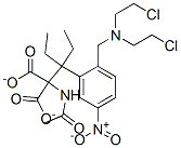 Diethyl(acetylamino)((2-((bis(2-chloroethyl)amino)methyl)-5-nitrophenyl)methyl)propanedioate