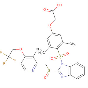 Acetic acid,[3,5-dimethyl-4-[[2-[[[3-methyl-4-(2,2,2-trifluoroethoxy)-2-pyridinyl]methyl]sulfinyl]-1H-benzimidazol-1-yl]sulfonyl]phenoxy]-