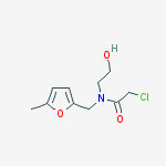 2-chloro-N-(2-hydroxyethyl)-N-[(5-methylfuran-2-yl)methyl]acetamide