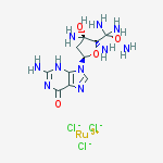 ruthenium(3+) chloride - 2-amino-9-{(2R,4S,5S)-4,5-diamino-5-[diamino(aminooxy)methyl]-4-hydroxytetrahydrofuran-2-yl}-3,9-dihydro-6H-purin-6-one (1:3:1) 