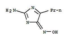 4H-Imidazol-4-one,2-amino-5-propyl-, oxime