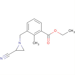 Benzoic acid, 3-[(2-cyano-1-aziridinyl)methyl]-2-methyl-, ethyl ester