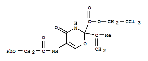 2,2,2-trichloroethyl 4-oxo-5-[(phenoxyacetyl)amino]-2-(prop-1-en-2-yl)-3,4-dihydro-2H-1,3-oxazine-2-carboxylate