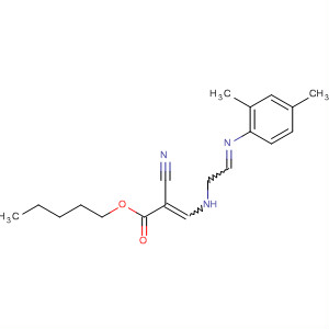 2-Propenoic acid,2-cyano-3-[[[(2,4-dimethylphenyl)imino]methyl]methylamino]-, pentylester