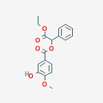 2-ethoxy-2-oxo-1-phenylethyl 3-hydroxy-4-methoxybenzoate