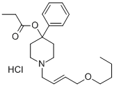 1-(4-Butoxy-2-butenyl)-4-phenyl-4-piperidinol propionate hydrochloride