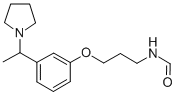 Formamide, N-(3-(3-(1-(1-pyrrolidinyl)ethyl)phenoxy)propyl)-
