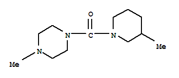 Piperazine,1-methyl-4-[(3-methyl-1-piperidinyl)carbonyl]-