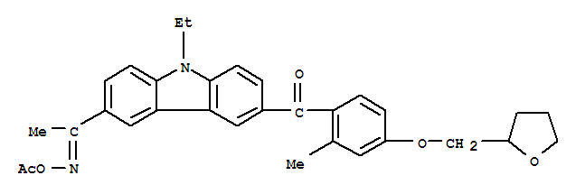 1-9-ETHYL-6-2-METHYL-4-(TETRAHYDRO-2-FURANYL)METHOXYBENZOYL-9H-CARBAZOL-3-YL-1-(O-ACETYLOXIME)ETHANONE