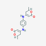 6-METHYL-4-(4-((2-METHYL-6-OXO-3,6-DIHYDRO-2H-PYRAN-4-YL)AMINO)ANILINO)-5,6-DIHYDRO-2H-PYRAN-2-ONE