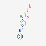 S-(2-hydroxyethyl) N-(4-phenyldiazenylphenyl)carbamothioate