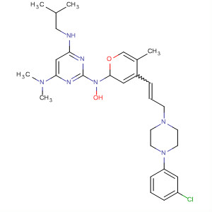 4,6-Pyrimidinediamine,2-[4-[3-[4-(3-chlorophenyl)-1-piperazinyl]-1-propenyl]-5-methyl-1H-pyrazol-1-yl]-N,N-dimethyl-N'-(2-methylpropyl)-