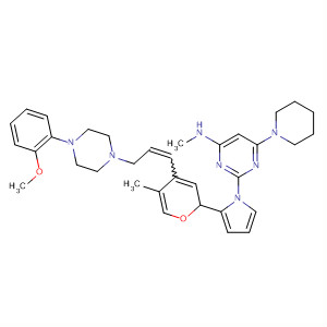 4-Pyrimidinamine,2-[4-[3-[4-(2-methoxyphenyl)-1-piperazinyl]-1-propenyl]-5-methyl-1H-pyrazol-1-yl]-N-methyl-6-(1-piperidinyl)-