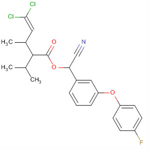 4-Pentenoic acid, 5,5-dichloro-3-methyl-2-(1-methylethyl)-,cyano[3-(4-fluorophenoxy)phenyl]methyl ester