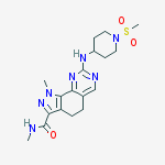 1H-Pyrazolo[4,3-h]quinazoline-3-carboxamide, 4,5-dihydro-N,1-dimethyl-8-[[1-(methylsulfonyl)-4-piperidinyl]amino]-