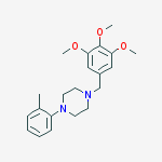 1-(2-methylphenyl)-4-(3,4,5-trimethoxybenzyl)piperazine