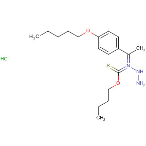Hydrazinecarboximidothioic acid, [1-[4-(pentyloxy)phenyl]ethylidene]-,butyl ester, monohydrochloride