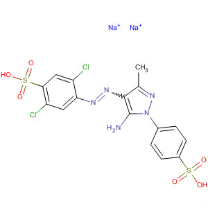 Benzenesulfonic acid,4-[[5-amino-3-methyl-1-(4-sulfophenyl)-1H-pyrazol-4-yl]azo]-2,5-dichloro-, disodium salt