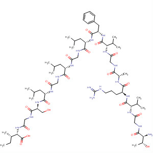 L-Isoleucine,L-threonylglycyl-L-valyl-L-arginyl-L-alanylglycyl-L-valyl-L-phenylalanyl-L-leucylglycyl-L-leucylglycyl-L-leucyl-L-serylglycyl-