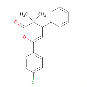 2H-Pyran-2-one, 6-(4-chlorophenyl)-3,4-dihydro-3,3-dimethyl-4-phenyl-
