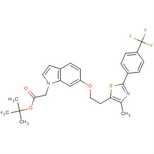 1H-Indole-1-acetic acid,6-[2-[4-methyl-2-[4-(trifluoromethyl)phenyl]-5-thiazolyl]ethoxy]-,1,1-dimethylethyl ester
