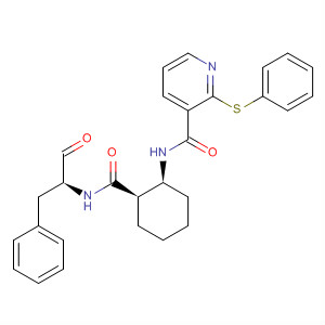 3-Pyridinecarboxamide,N-[(1S,2R)-2-[[[(1S)-1-formyl-2-phenylethyl]amino]carbonyl]cyclohexyl]-2-(phenylthio)-
