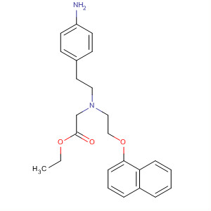 Glycine, N-[2-(4-aminophenyl)ethyl]-N-[2-(1-naphthalenyloxy)ethyl]-,ethyl ester