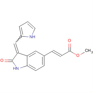 2-Propenoic acid,3-[2,3-dihydro-2-oxo-3-(1H-pyrrol-2-ylmethylene)-1H-indol-5-yl]-, methylester, (2E)-