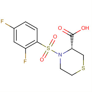 3-Thiomorpholinecarboxylic acid, 4-[(2,4-difluorophenyl)sulfonyl]-, (3R)-